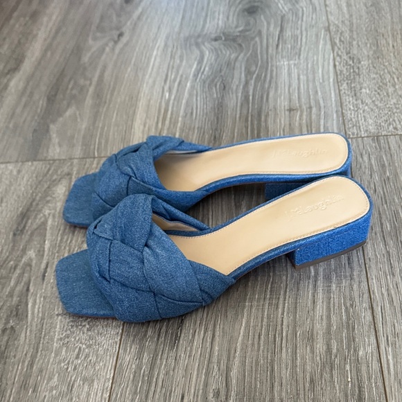 I McLaughlin Blue Braided Women’s Mules Size 9 - Picture 5 of 7